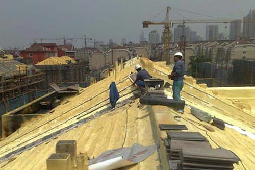 屋顶内壁外墙保温施工聚氨酯保温