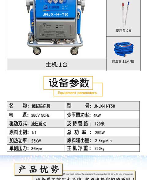 JNJX-H-T50聚脲喷涂机 图3